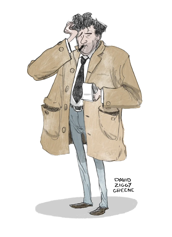 Columbo - illustration by David Ziggy Greene